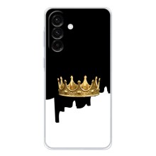 Чохол (Корона на чорному фоні) для Galaxy A36 5G (Золота корона)