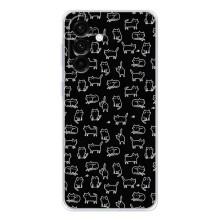 Чехол на тематику: Коты для Samsung Galaxy A36 5G – Котики на черном