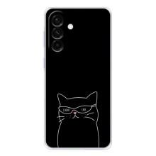 Чехол с рисунком кот на Samsung Galaxy A36 5G (Равнодушный кот)