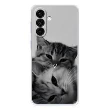 Чехол с рисунком кот на Samsung Galaxy A36 5G (Пара котов)
