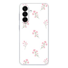 Чехол с розовым рисунком для Samsung Galaxy A36 5G (Розовые цветы)