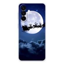 Новогодние Чехлы для Гелекси А36 5G (VPrint) (Санта - луна)