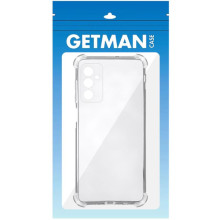 TPU чохол GETMAN Ease logo посилені кути Full Camera для Samsung Galaxy A37 5G – Прозорий