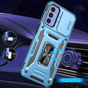 Ударопрочный чехол Camshield Army Ring для Samsung Galaxy A37 5G / A36 5G / A56 5G – Голубой