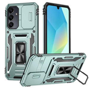 Ударопрочный чехол Camshield Army Ring для Samsung Galaxy A37 5G / A36 5G / A56 5G – Зеленый