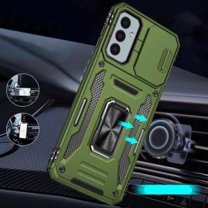 Ударопрочный чехол Camshield Army Ring для Samsung Galaxy A37 5G / A36 5G / A56 5G – Оливковый