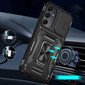 Ударопрочный чехол Camshield Army Ring для Samsung Galaxy A37 5G / A36 5G / A56 5G – Черный