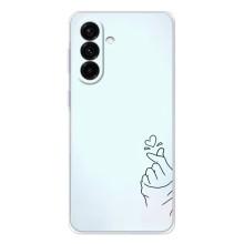 Чехлы (Знак сердечка) на Samsung Galaxy A37 – Сердце на голубом
