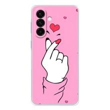 Чехол с принтом для Samsung Galaxy A37 (AlphaPrint - Знак сердечка)