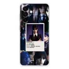 Чехлы Венсдей на Samsung Galaxy A37 Уэнсдей (AlphaPrint) (коллаж Уэнздей)