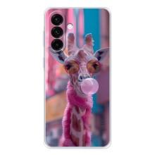Чехол с принтом стильные животные для Гелекси А37 – Стильный жирав