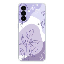 Силиконовый чехол с принтом в цветах на Samsung Galaxy A37