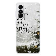 Новогодние, Праздничные Чехлы для Samsung Galaxy A37 - 2024 год (Let it snow)