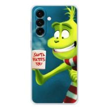 Рождественские Чехлы для Samsung Galaxy A37 (VPrint) (Зеленый Гринч)