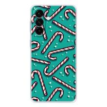 Силиконовый бампер на рождество для Samsung Galaxy A37 – Леденцы