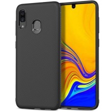 Чохол-бампер карбоновий Lenuo для Samsung Galaxy A40 – Чорний