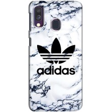 Чохли Адидас для Samsung Galaxy A40 2019 (A405F) (AlphaPrint) (Адідас на мраморі)