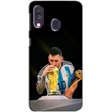 Чохли для Samsung Galaxy A40 2019 (A405F) (Leo чемпіон) (AlphaPrint) – Кубок Мессі