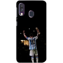 Чехлы Лео Месси Аргентина для Samsung Galaxy A40 2019 (A405F) (Лео Чемпион)