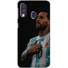 Чехлы Лео Месси Аргентина для Samsung Galaxy A40 2019 (A405F) (Месси Капитан)