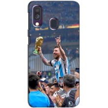 Чехлы Лео Месси Аргентина для Samsung Galaxy A40 2019 (A405F) (Месси король)