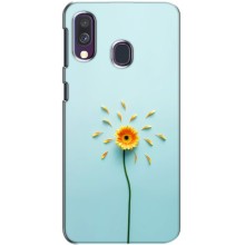 Чехлы с Цветами для Samsung Galaxy A40 2019 (A405F) (VPrint) (Желтый цветок)