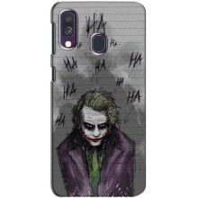 Чехлы с картинкой Джокера на Samsung Galaxy A40 2019 (A405F) – Joker клоун