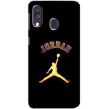 Чохли для Samsung Galaxy A40 2019 (A405F) - з картинкою JORDAN (AlphaPrint) (Jordan Gold)