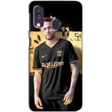 Силиконовый Чехол Samsung Galaxy A40 2019 (A405F) (Gold Neymar)