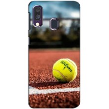 Чехлы с принтом Спортивная тематика для Samsung Galaxy A40 2019 (A405F) (Теннисный корт)