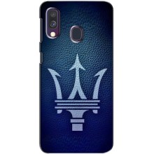 Чехлы с тематикой "Крутые машины" на Samsung Galaxy A40 2019 (A405F) – Лого Maserati