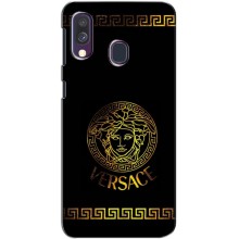 Чехлы VERSACE для Самсунг А40 (2019) (PREMIUMPrint) (Logo Versace)