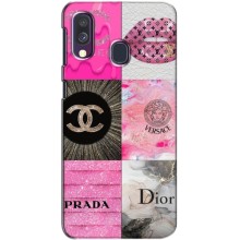 Чехол (Dior, Prada, YSL, Chanel) для Samsung Galaxy A40 2019 (A405F) – Модница
