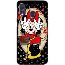 Чохол Disney Mouse Samsung Galaxy A40 2019 (A405F) (PREMIUMPrint) – Мінні peace