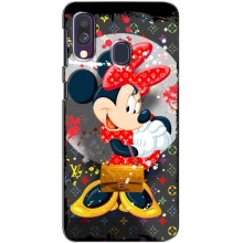 Чехол Disney Mouse Samsung Galaxy A40 2019 (A405F) (PREMIUMPrint) (Minni с бантиком)