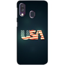 Чехол Флаг USA для Samsung Galaxy A40 2019 (A405F) (USA)