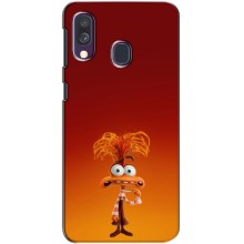 Чехол Головоломка для Samsung Galaxy A40 2019 (A405F) - (AlphaPrint) – Тревожность