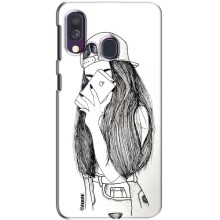 Чехол с печатью для Samsung Galaxy A40 2019 (A405F) - (Мода) (AlphaPrint) (Фото девочки)