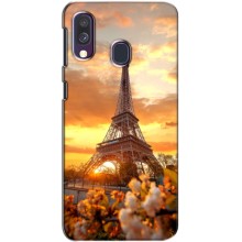 Чохол Ейфелева Вежа Samsung Galaxy A40 2019 (A405F) - (AlphaPrint) – Сонячня вежа