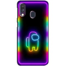 Чехол Амонг Ас для Samsung Galaxy A40 2019 (A405F) (AlphaPrint) (Яркий скин)