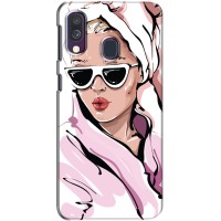 Чехол с картинкой Модные Девчонки Samsung Galaxy A40 2019 (A405F) – Девушка в халате