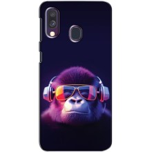 Чохол з Мавпами Samsung Galaxy A40 2019 (A405F) - (AlphaPrint) – Стильна мавпа