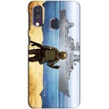 Чехол с принтом (Русский корабль...) для Самсунг А40 (2019) (AlphaPrint) – Русский корабль