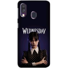 Силиконовый чехол с картинкой для Samsung Galaxy A40 2019 (A405F) (Wednesday)