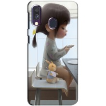 Дівчачий Чохол для Samsung Galaxy A40 2019 (A405F) (ДІвчина з іграшкою)
