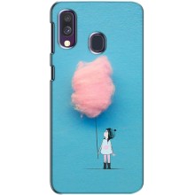 Дівчачий Чохол для Samsung Galaxy A40 2019 (A405F) (Дівчинка з хмаринкою)