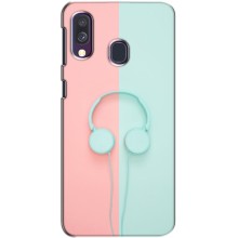 Дівчачий Чохол для Samsung Galaxy A40 2019 (A405F) (Навушники)