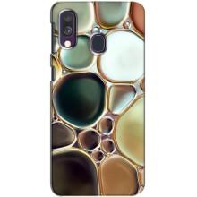 Мраморный чехол на Samsung Galaxy A40 2019 (A405F) (VPrint) – Радужный Мрамор