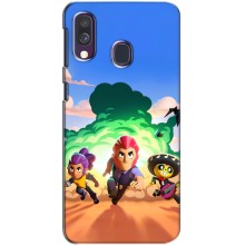 Силиконовый Чехол на Samsung Galaxy A40 2019 (A405F) с картинкой Brawl Stars (Бравел Старс)