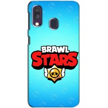 Силиконовый Чехол на Samsung Galaxy A40 2019 (A405F) с картинкой Brawl Stars – Бравл Старс